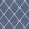 Homeroots 8 ft. Round Navy Knot Indoor & Outdoor Area Rug 396127 - alternate 8